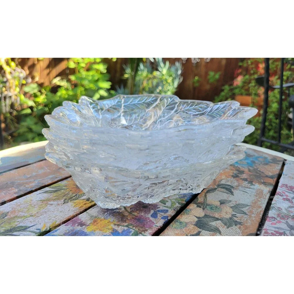 Indiana Glass Loganberry Bon Bon Dishes-  Set of 3